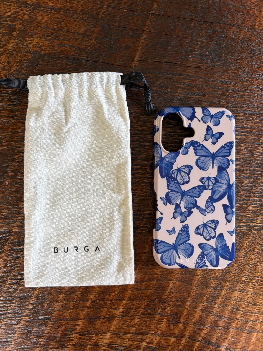 Burga Blue Butterfly iPhone 16 Case